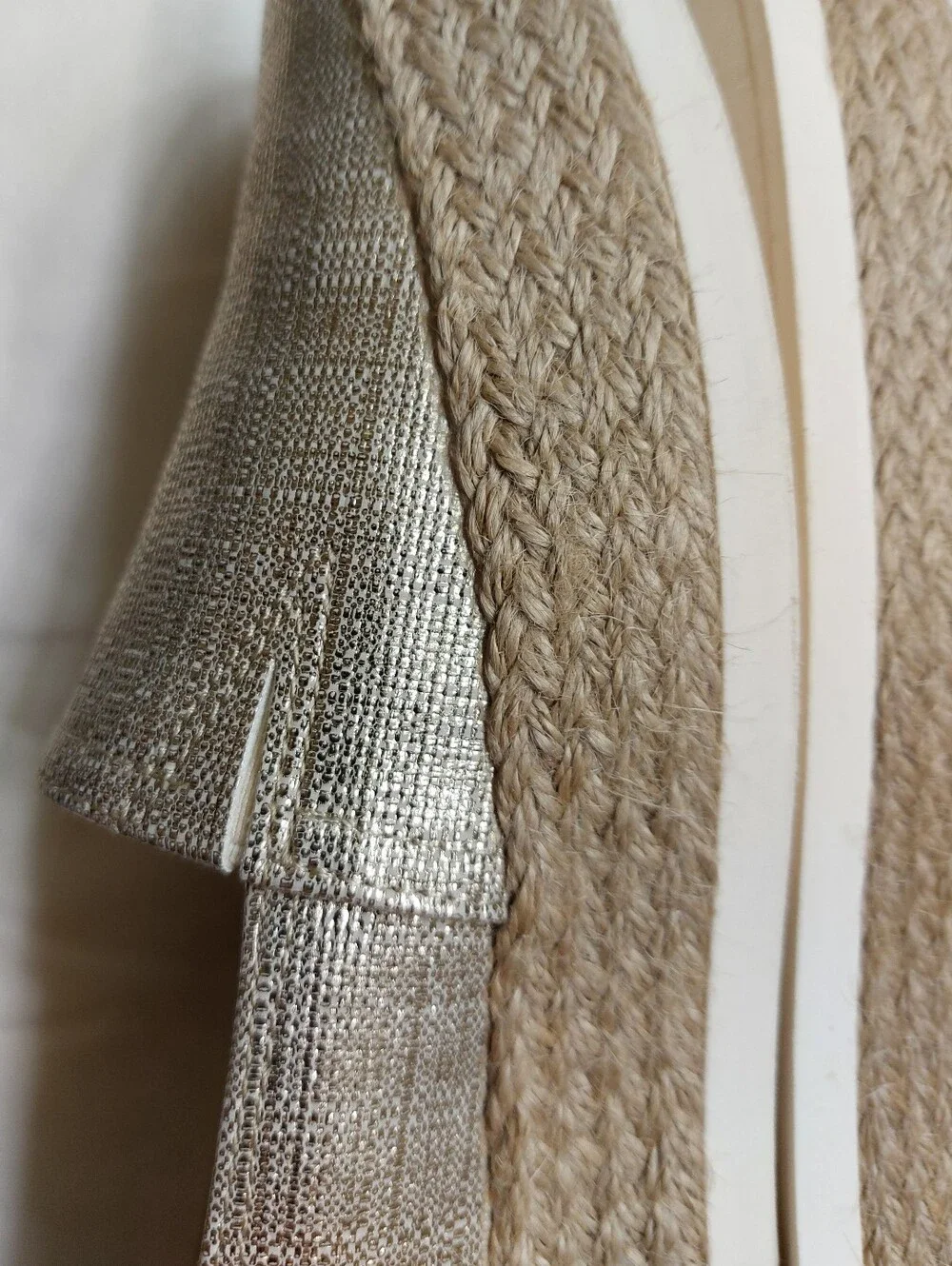 Giani Bernini Gold Metallic Slip-On Espadrilles